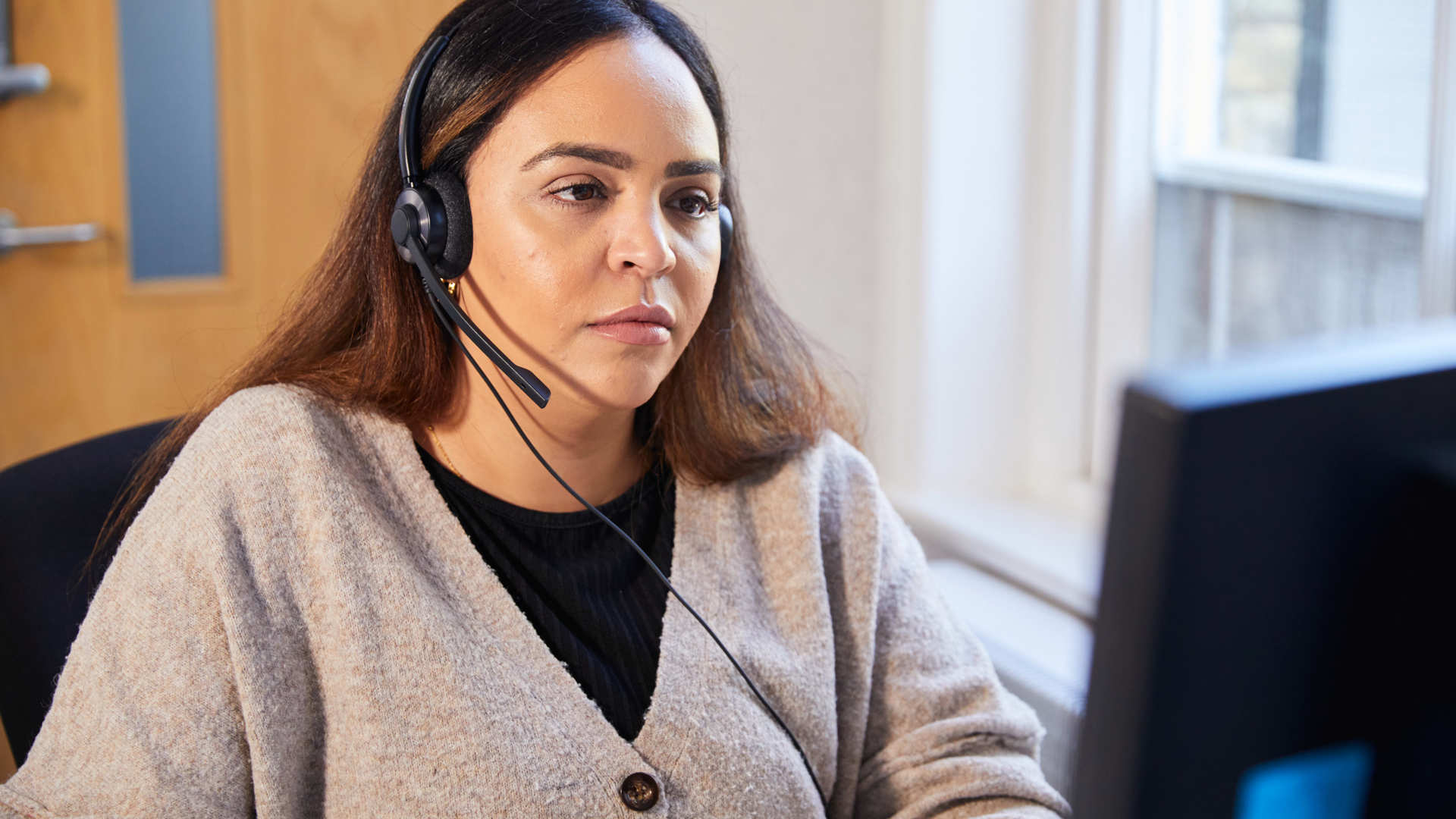 Reception staff at desk