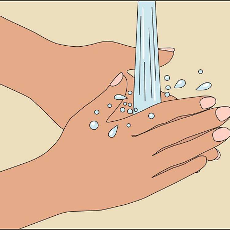 Washing hands