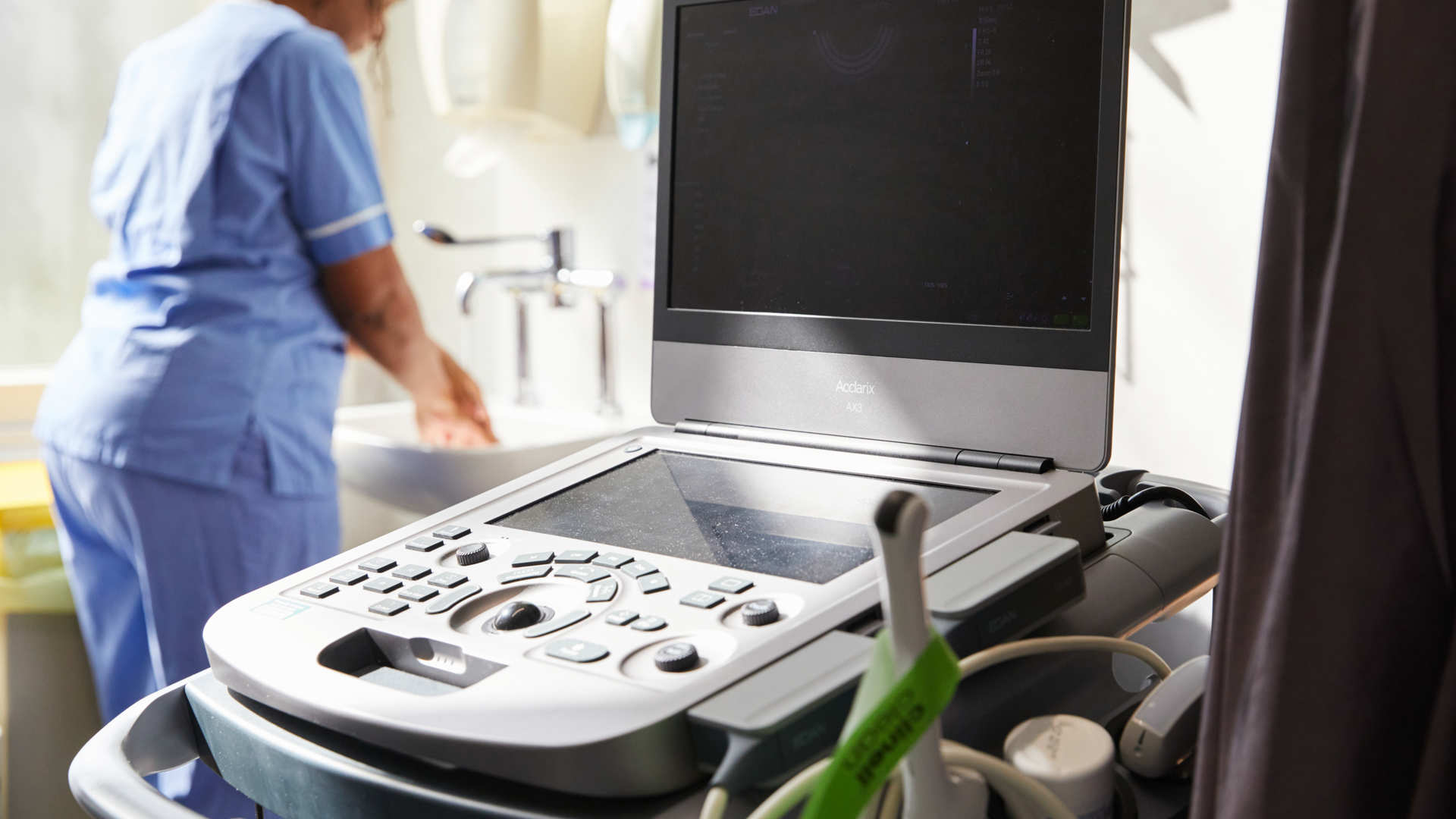 Nurse with machine